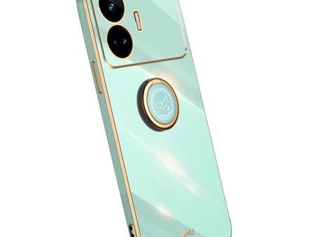 XINLI For Realme GT Neo5 SE 5G Electroplated Soft TPU Phone Case Ring Kickstand Camera Lens Protection Cover Online Hot Sale