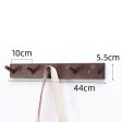 5-hook Solid Beech Wood Wall Hanger Keychain Coat Hook Rack Home Decoration (ST) Cheap