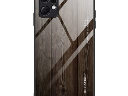 For Xiaomi Redmi Note 12 4G Phone Case Shockproof Tempered Glass + TPU Wooden Pattern Cover Discount