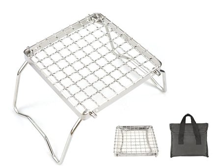 AOTU Outdoor 304 Stainless Steel Gas Stove Folding Bracket Portable Barbecue Stove Net Grill Rack Sale