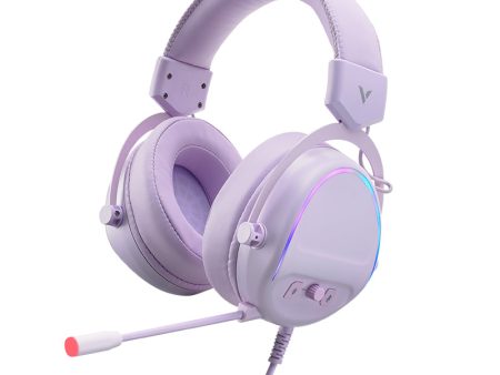 RAPOO VH650 7.1 Channel USB Wired Over-Ear E-sports Headphone Noise Reduction RGB Light Computer Gaming Headset on Sale