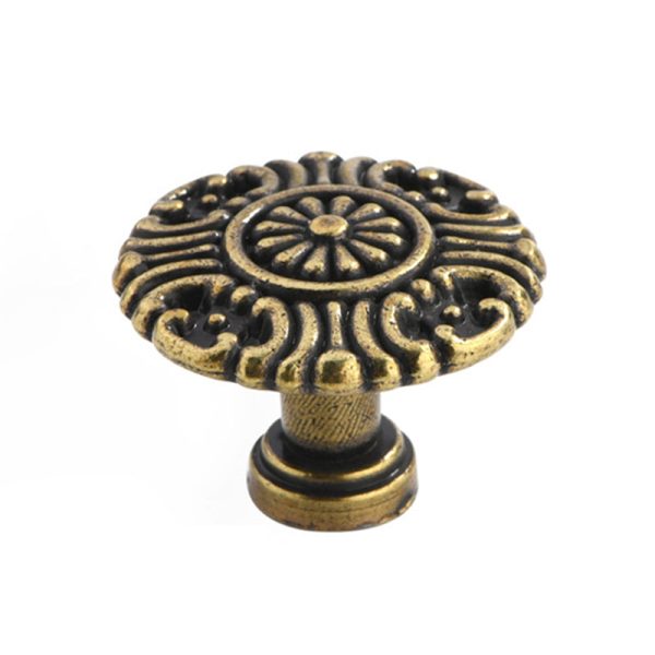 European Style Zinc Alloy Cabinet Pulls Handle 25mm Screw Antique Drawer Wardrobe Knob Pulls Cheap