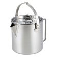 AOTU 1.2L Camping Coffee Pot Tea Kettle 430 Stainless Steel Hiking Pot for Outdoor Hiking Picnic (No FDA Certified, BPA-Free) Fashion