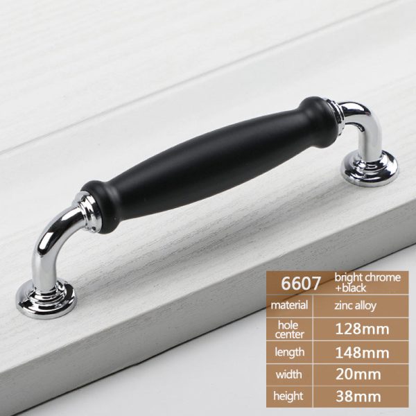 Metal Cabinet Pulls Handles with 22mm Screw, 128 Hole Distance, Aluminum Alloy Wardrobe Drawer Pulls Online Hot Sale