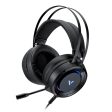 RAPOO VH500 7.1 Channel USB Wired Over-Ear E-sports Headphone RGB Light Computer Gaming Headset with Long Microphone Online now