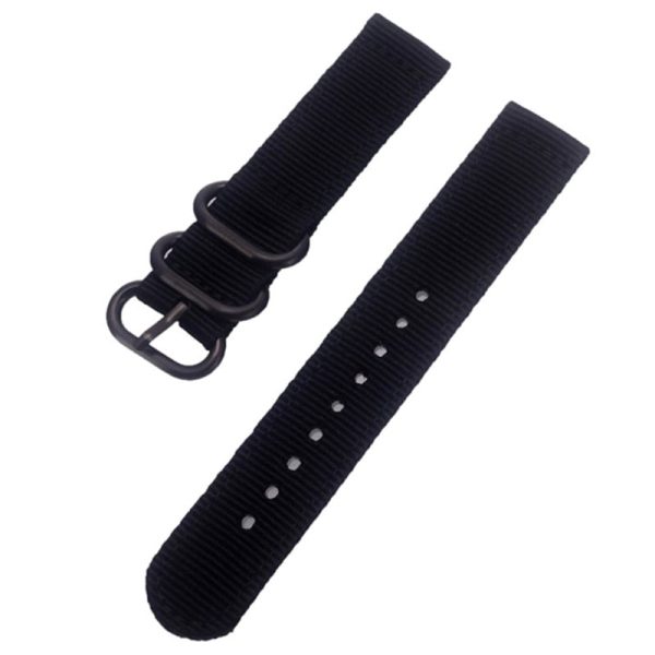 22mm Universal Smartwatch Nylon Wrist Band 3 Buckles Replacement Watch Strap (Straight Pin) on Sale