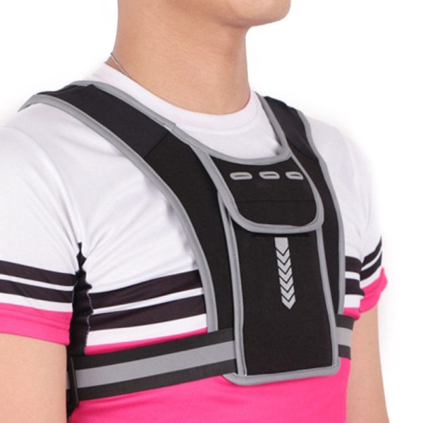 Running Reflective Vest Backpack Outdoor Sports Mobile Phone Chest Bag (Luminous Upgraded Version) Online Sale