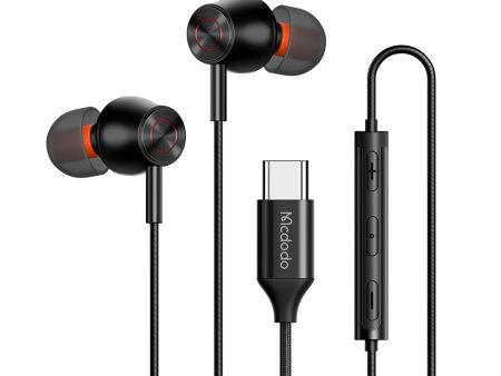 MCDODO HP-3490 MDD HiFi Stereo Wired Headphone Type-C Earphone with Mic and Volume Control For Cheap