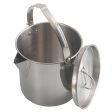 AOTU 1.2L Camping Coffee Pot Tea Kettle 430 Stainless Steel Hiking Pot for Outdoor Hiking Picnic (No FDA Certified, BPA-Free) Fashion