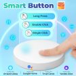 SYT004 Tuya Smart Home Zigbee Wireless Switch Battery-Powered Mini Scene Button Online