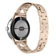 For Google Pixel Watch 304 Stainless Steel Bracelet Rhinestone Decor Plum Wrist Strap Detachable Watch Band Hot on Sale