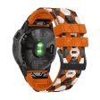 For Garmin Fenix 7X   Fenix 3   Fenix 3 HR Silicone Watch Strap Football Pattern 26mm TPE Watch Band Online Sale